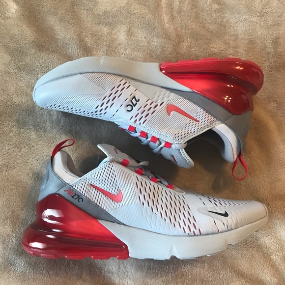 Nike Air Max 270 Wolf Grey University Red - Picture 7 of 8